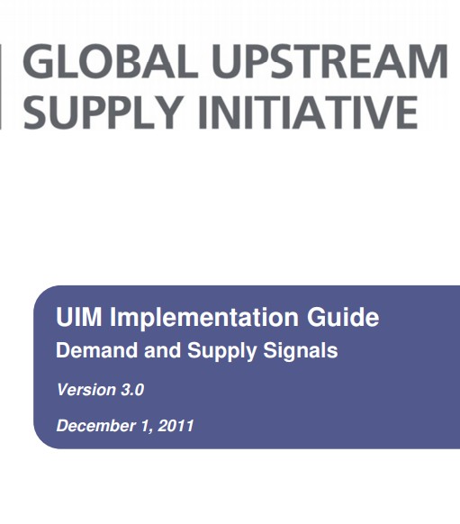 GUSI UIM Implementation Guide: Demand and Supply Signals